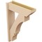 Ekena Millwork 7 1/2-in W x 24-in D x 36-in H Balboa Slat Rough Cedar Woodgrain TimberThane Outlooker, Primed Tan OUTUR075X24X36BOA24RCPR - alternate 5